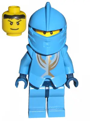 CAS268:  Knights' Kingdom II - Jayko Plain Torso, Gold Pattern Armor, Dark Blue Hips