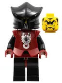 Minifigurka: CAS270:  Knights' Kingdom II - Shadow Knight Vladek, Dark Red Armor