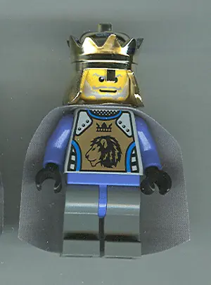 CAS274:  Knights' Kingdom II - King Mathias with Light Bluish Gray Cape (Chess King)