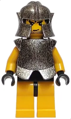 CAS299:  Knights' Kingdom II - Rogue Knight 2 (Yellow Legs, Speckle Breastplate, Speckle Cheek Protector Helmet)