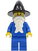 Minifigurka: CAS306:  Wizard - Black Wizard / Witch Hat