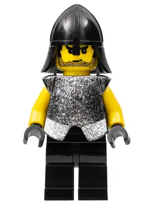 CAS312:  Knights' Kingdom II - Rogue Knight 5 (Black Legs, Speckle Breastplate, Black Neck-Protector)