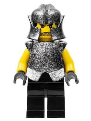 CAS313:  Knights' Kingdom II - Rogue Knight 6 (Black Legs, Speckle Breastplate, Speckle Cheek Protector Helmet)