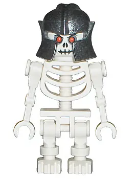CAS329:  Fantasy Era - Skeleton Warrior 3, White, Speckled Helmet
