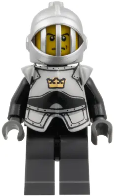 CAS334:  Fantasy Era - Crown Knight Plain with Breastplate, Grille Helmet, Scowl