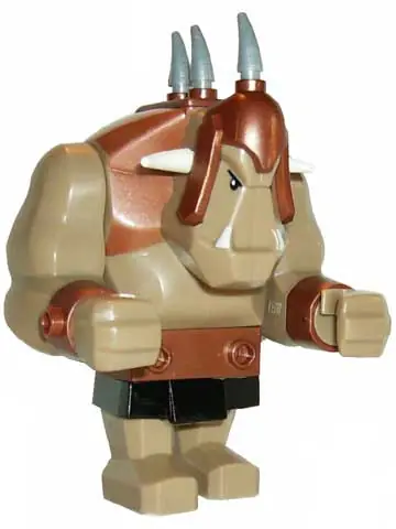 CAS358:  Fantasy Era - Troll, Dark Tan with Copper Armor