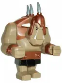 Minifigurka: CAS358:  Fantasy Era - Troll, Dark Tan with Copper Armor
