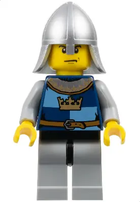 CAS362:  Fantasy Era - Crown Knight Quarters, Helmet with Neck Protector, Scowl
