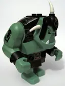 Minifigurka: CAS424:  Fantasy Era - Troll, Sand Green with Black Armor