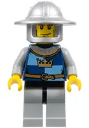 Minifigurka: CAS426:  Fantasy Era - Crown Knight Quarters, Helmet with Broad Brim, Vertical Cheek Lines