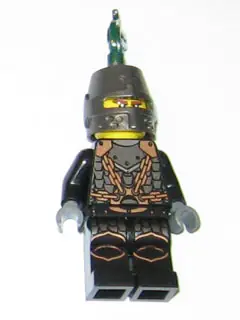 CAS453:  Kingdoms - Dragon Knight Scale Mail with Chains, Helmet Closed, Bared Teeth