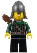 Minifigurka: CAS457:  Kingdoms - Dragon Knight Scale Mail with Chain and Belt, Helmet with Neck Protector, Quiver, Bared Teeth