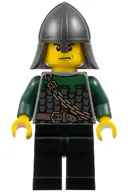 Minifigurka: CAS458:  Kingdoms - Dragon Knight Scale Mail with Chain and Belt, Helmet with Neck Protector, Scowl