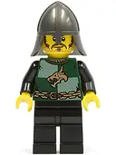 Minifigurka: CAS461:  Kingdoms - Dragon Knight Quarters, Helmet with Neck Protector, Moustache and Stubble