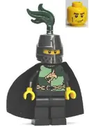 Minifigurka: CAS464:  Kingdoms - Dragon Knight Quarters, Helmet Closed, Cape, Vertical Cheek Lines