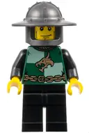Minifigurka: CAS465:  Kingdoms - Dragon Knight Quarters, Helmet with Broad Brim, Vertical Cheek Lines