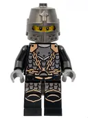 Minifigurka: CAS468:  Kingdoms - Dragon Knight Scale Mail with Chains, Helmet Closed, Gray Beard
