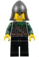 Minifigurka: CAS485:  Kingdoms - Dragon Knight Scale Mail with Chain and Belt, Helmet with Neck Protector, Bared Teeth