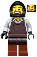 Minifigurka: CAS492:  Kingdoms - Blacksmith with Dark Brown Apron