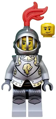 CAS499:  Kingdoms - Lion Knight Armor with Lion Head, Helmet with Fixed Grille