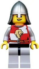 Minifigurka: CAS501:  Kingdoms - Lion Knight Quarters, Helmet with Neck Protector, Open Grin