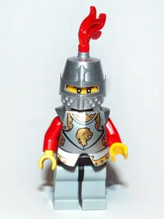 CAS514:  Kingdoms - Lion Knight Armor, Helmet Closed, Eyebrows and Goatee (Chess Bishop)