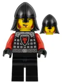 Minifigurka: CAS518A:  Castle - Dragon Knight Scale Mail with Dragon Shield and Shoulder Armor, Helmet with Neck Protector, Angry Scowl