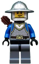 Minifigurka: CAS531:  Castle - King's Knight Scale Mail, Crown Belt, Helmet with Broad Brim, Quiver, Smirk and Stubble Beard
