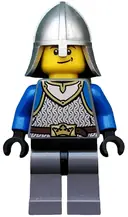 Minifigurka: CAS536:  Castle - King's Knight Scale Mail, Crown Belt, Helmet with Neck Protector, Smirk