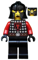 Minifigurka: CAS537:  Castle - Dragon Knight Scale Mail with Dragon Shield, Cheek Protection Helmet, Bushy Eyebrows