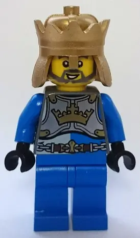 CAS539:  Castle - King's Knight Breastplate with Crown and Chain Belt, Crown