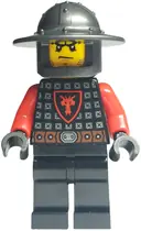 Minifigurka: CAS541:  Castle - Dragon Knight Scale Mail with Dragon Shield, Helmet with Broad Brim