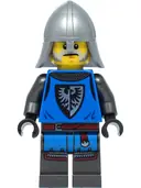 Minifigurka: CAS554:  Black Falcon - Male, Pearl Dark Gray Detailed Legs, Flat Silver Neck Protector