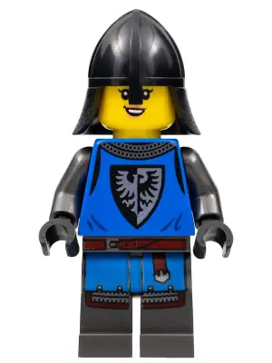 CAS575:  Black Falcon - Female, Pearl Dark Gray Detailed Legs, Black Neck Protector