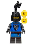 Minifigurka: CAS576:  Black Falcon - Male, Pearl Dark Gray Detailed Legs, Black Helmet with Eye Slit, Black Plume