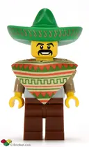 Minifigurka: COL017:  Mariachi / Maraca Man, Series 2 (Minifigure Only without Stand and Accessories)