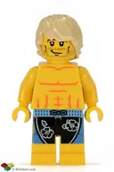 Minifigurka: COL031:  Surfer, Series 2 (Minifigure Only without Stand and Accessories)