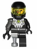 Minifigurka: COL038A:  Space Villain - Flat Silver Pirate Peg Leg