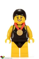 Minifigurka: COL097:  Swimming Champion, Series 7 (Minifigure Only without Stand and Accessories)