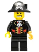 Minifigurka: COL281:  Pirate Captain, Black Vest