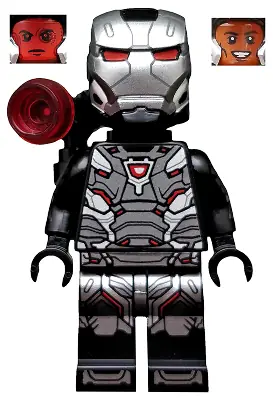 COL334:  War Machine - Black and Silver Armor with Backpack