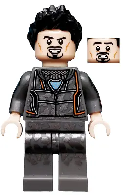 COL336:  Tony Stark - Hoodie with Dark Silver Camouflage