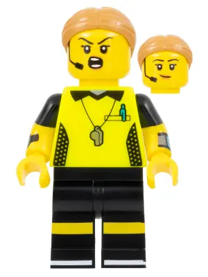 COL411:  Football Referee, Series 24 (Minifigure Only without Stand and Accessories)