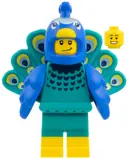 Minifigurka: COL461:  Peacock Costume Fan, Series 28 (Minifigure Only without Stand and Accessories)
