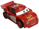 Minifigurka: CRS074:  Lightning McQueen - Rust-eze Hood, Red and White Sides, Dark Bluish Gray 1 x 4 Plates