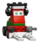 Minifigurka: CRS086:  Pit Crew Helper - Green with Clip