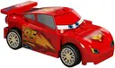 Minifigurka: CRS096:  Lightning McQueen - Piston Cup Hood, White and Gold Wheels, Red 2 x 8 Plate, 3 Yellow 1 x 2 Plates