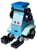 Minifigurka: CRS112:  Guido - Light Aqua Mudguards, Headset