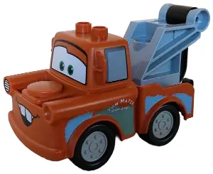 CRS114:  Duplo Tow Mater - Light Bluish Gray Hook Base and Wheels