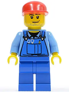 CTY0134:  Farm Hand, Blue Overalls, Long Bill Cap